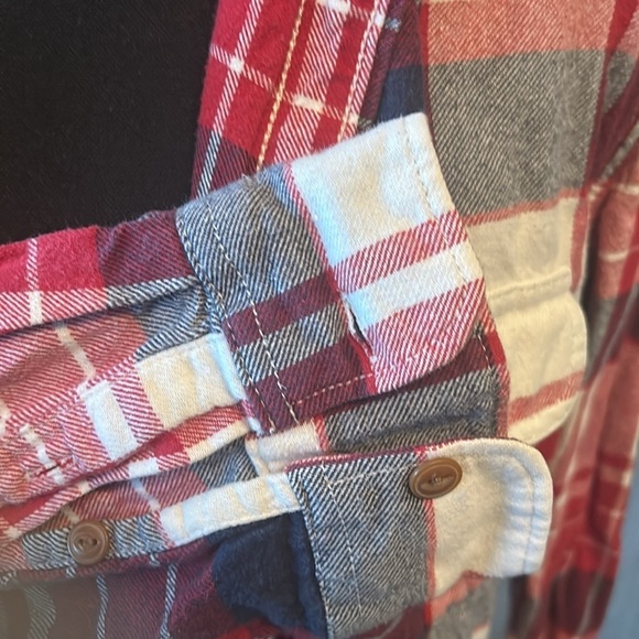 Red Old Navy Flannel - Picture 3 of 5